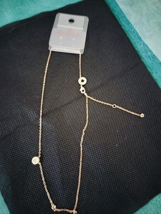 Kenneth Jay Lane Jewelry - NWT CZ by Kenneth Jay Lane Gold-Tone Cubic Zirconia Station Necklace